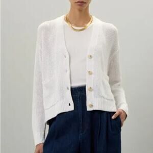 Polo Ralph Lauren Linen Long Sleeve Cardigan Size Small